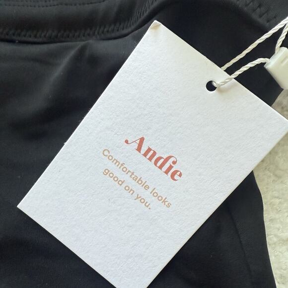 ANDIE Swim NWT Black Lagos One Piece Swimsuit Halter Sz L Beach Vacation Summer - Picture 6 of 8